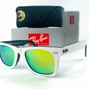 New Ray-Ban Original Wayfarer RB2140 White Frame G